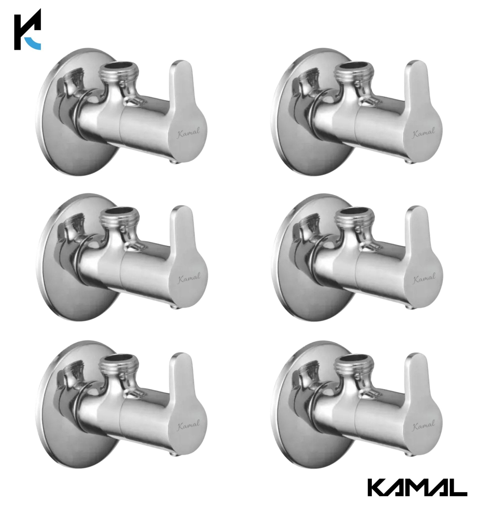 Fusion Brass Angle Valve (Full Brass) - by Kamal - Kamal Bathware