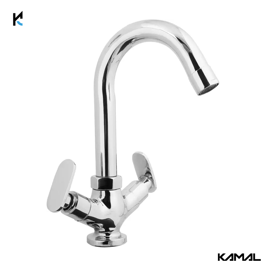 Galaxy Basin Mixer (Full Brass) - by Kamal - Kamal Bathware