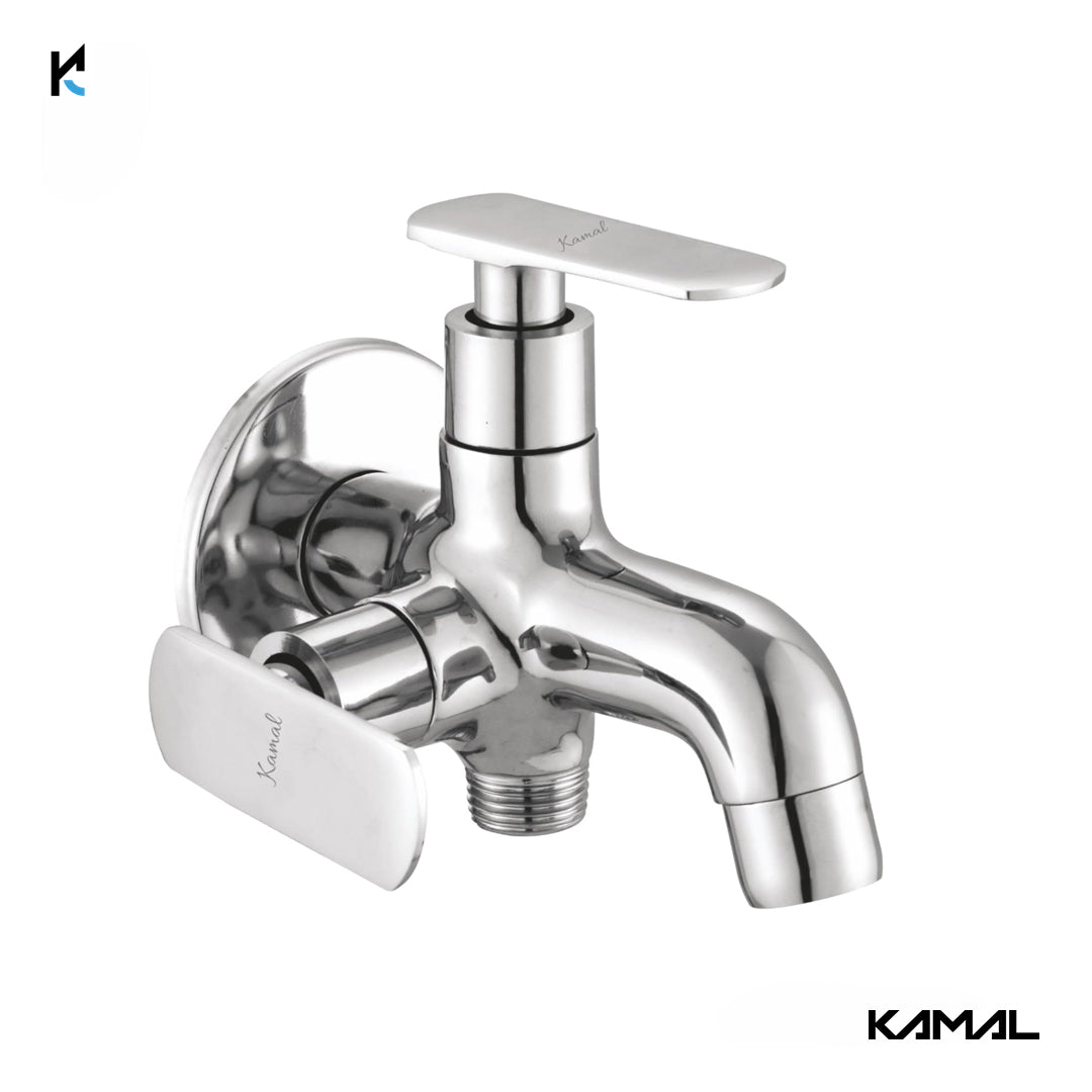 Galaxy Two in One Bib Cock (Full Brass) - by Kamal - Galaxy - Kamal Bathware