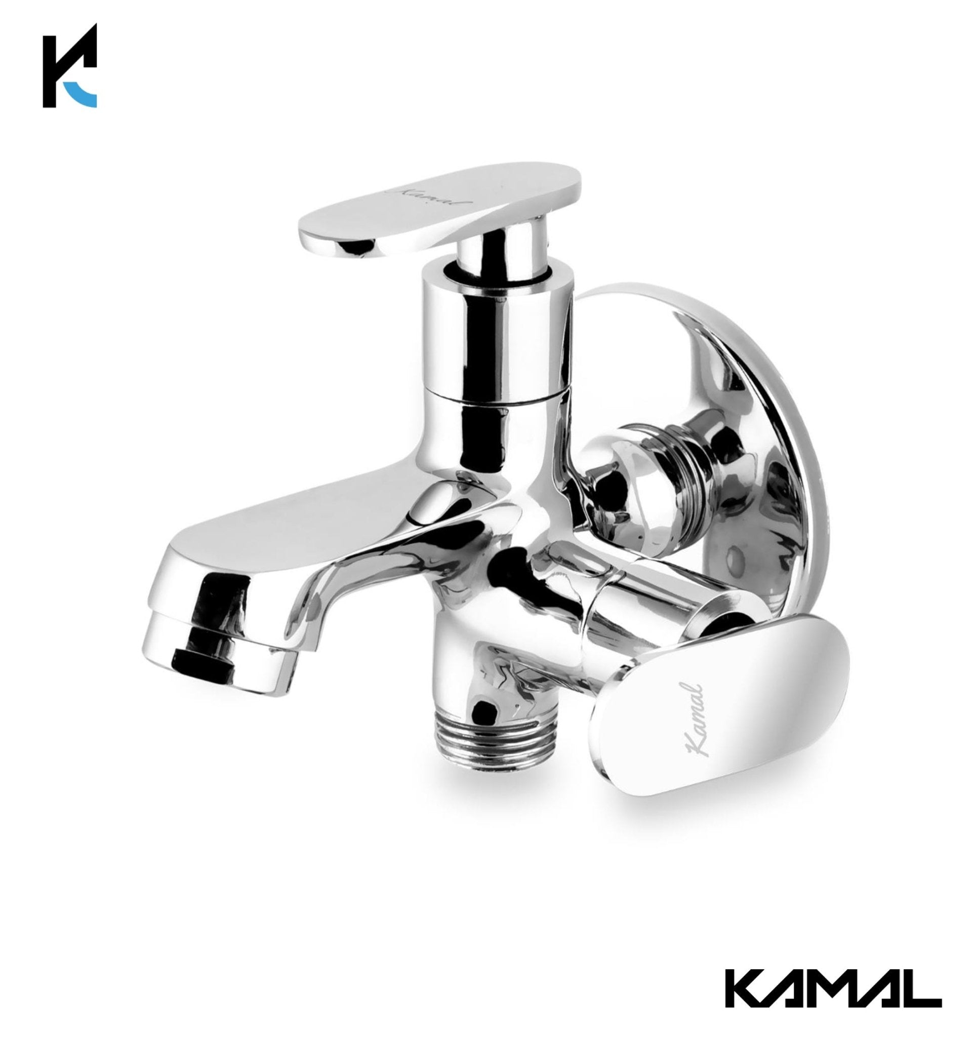 Galaxy Two - Way Bib Tap (Full Brass) - by Kamal - Galaxy - Kamal Bathware