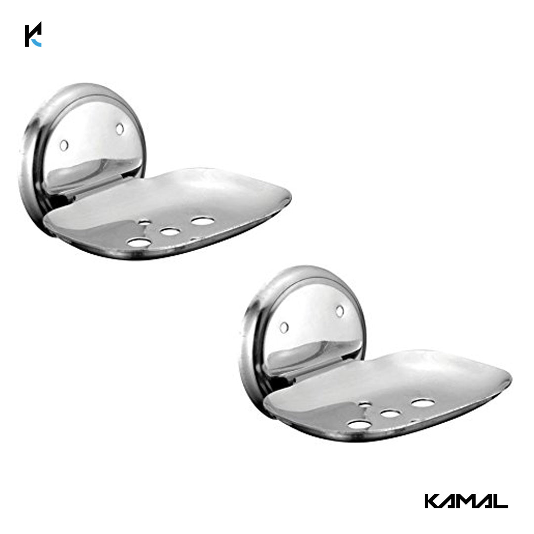 Gamma Stainless Steel Soap Dish - by Kamal - Gamma - Kamal Bathware