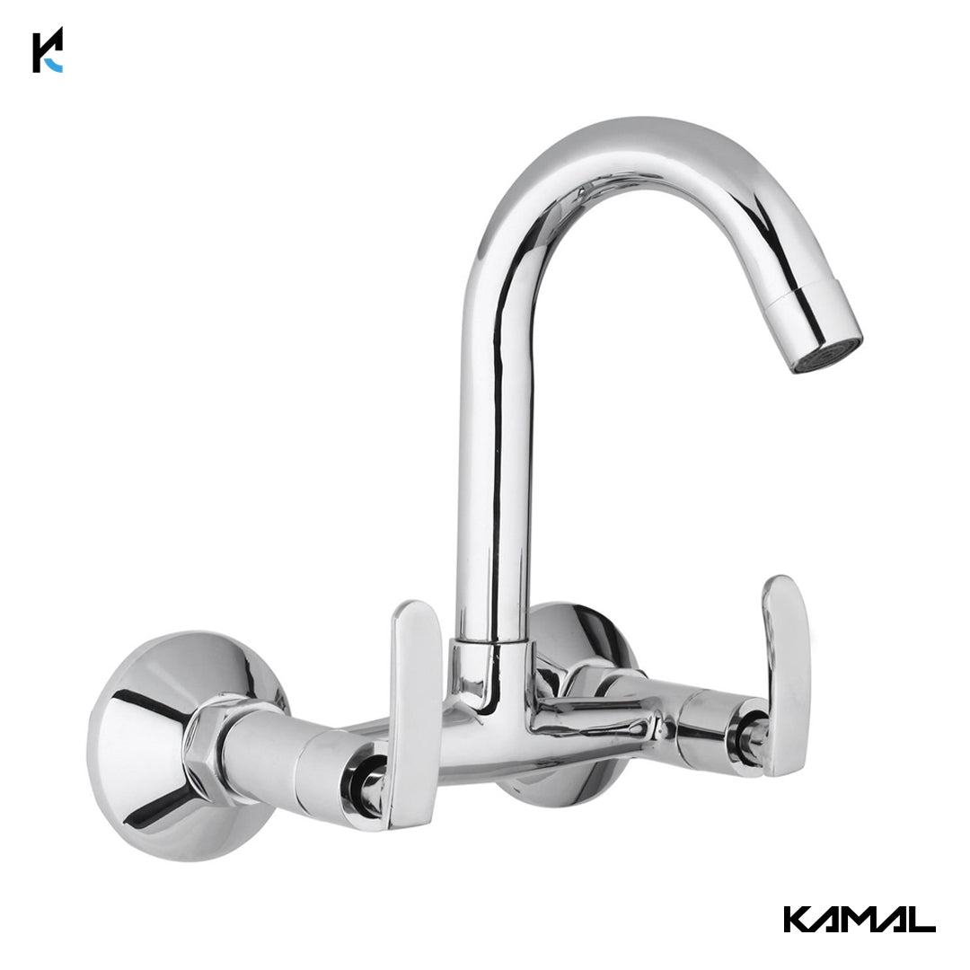 Irene Sink Mixer (Full Brass) - by Kamal - Kamal Bathware