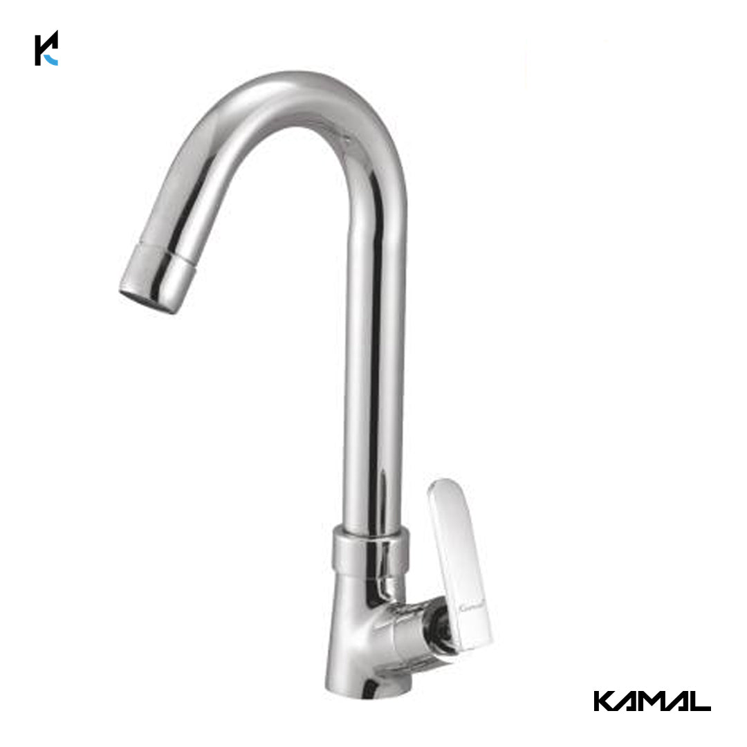 Irene Swan Neck (Full Brass) - by Kamal - Irene - Kamal Bathware