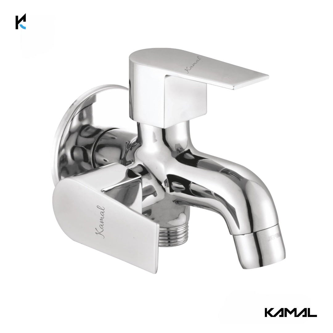 Kamal Two Way Bib Tap (Full Brass) - by Kamal - Kamal Bathware