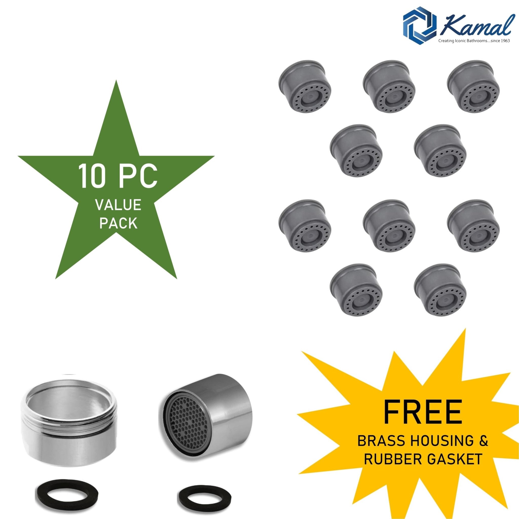 Kitchen Tap Water Saving Aerator Nozzle - by Kamal - Faucet Accessories - Kamal Bathware