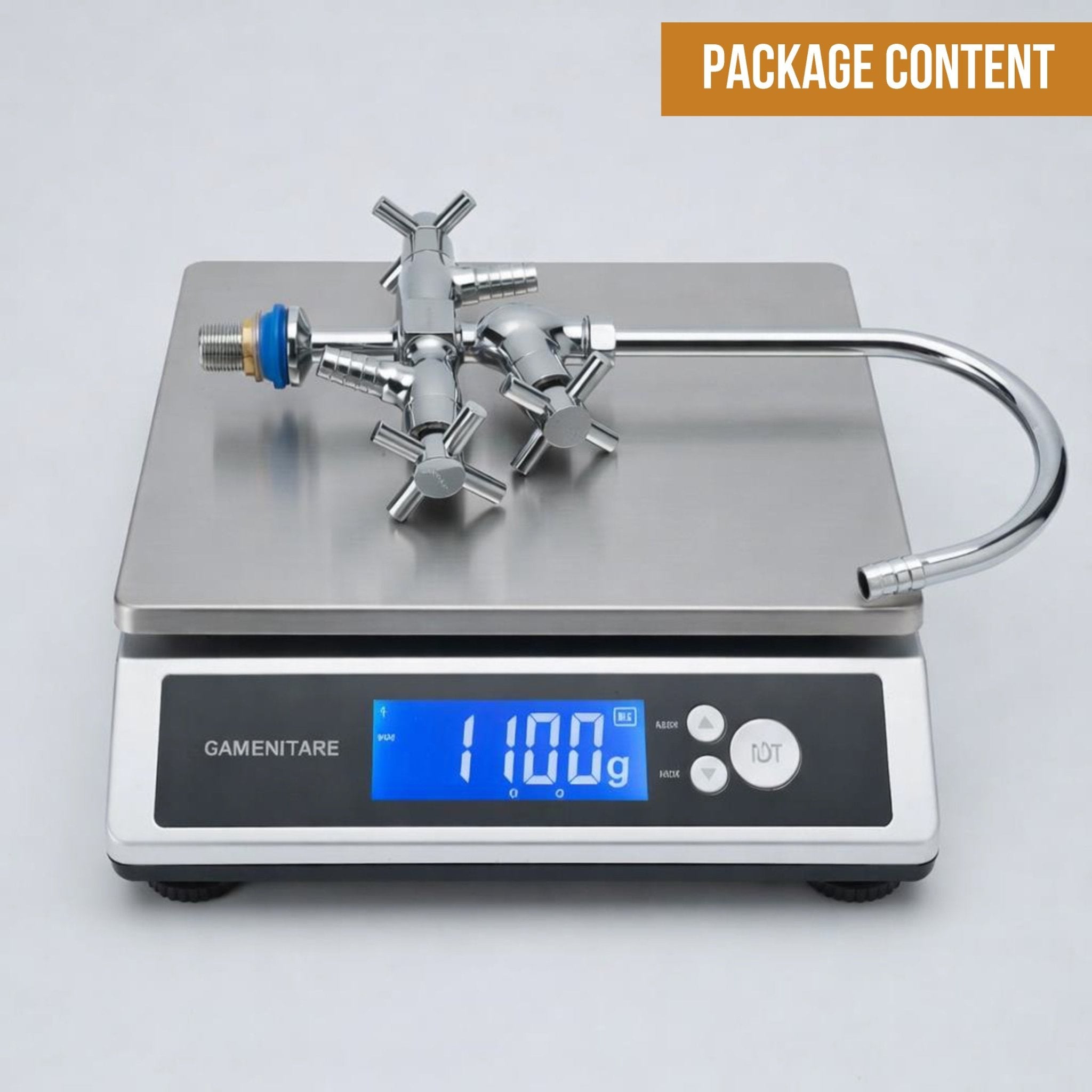 Laboratory Tap Three Way (Full Brass) - by Kamal - Faucets - Kamal Bathware