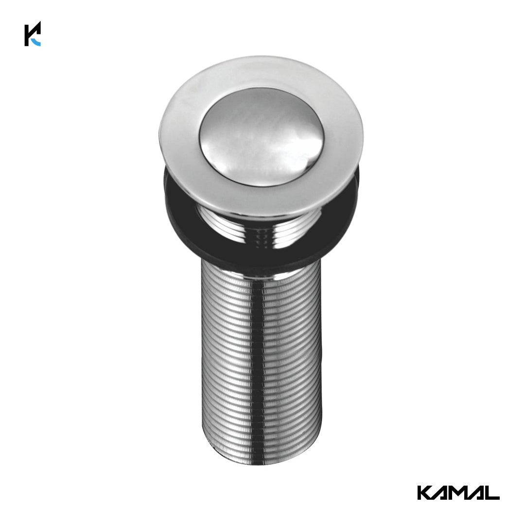 Long Waste Pop - up 7 Inch (Centre Push) - by Kamal - Pop - up - Kamal Bathware