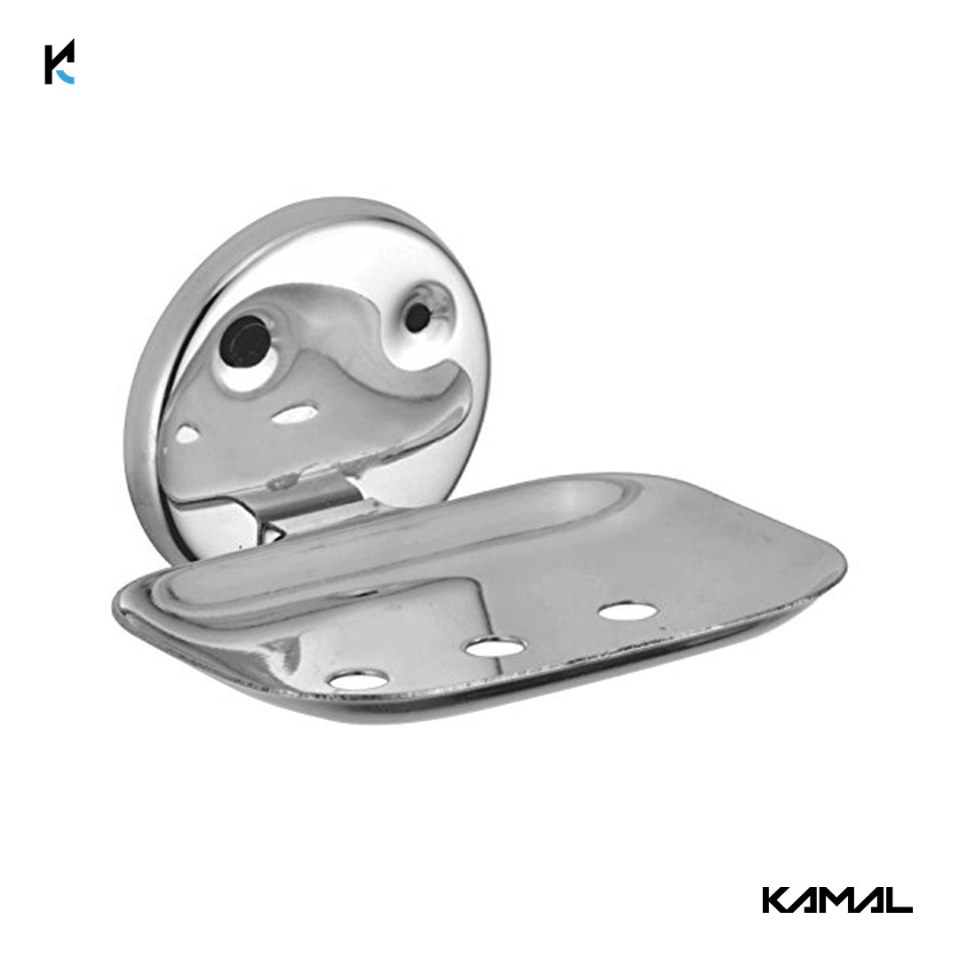 Lotus Stainless Steel Soap Dish Holder - by Kamal - Lotus - Kamal Bathware