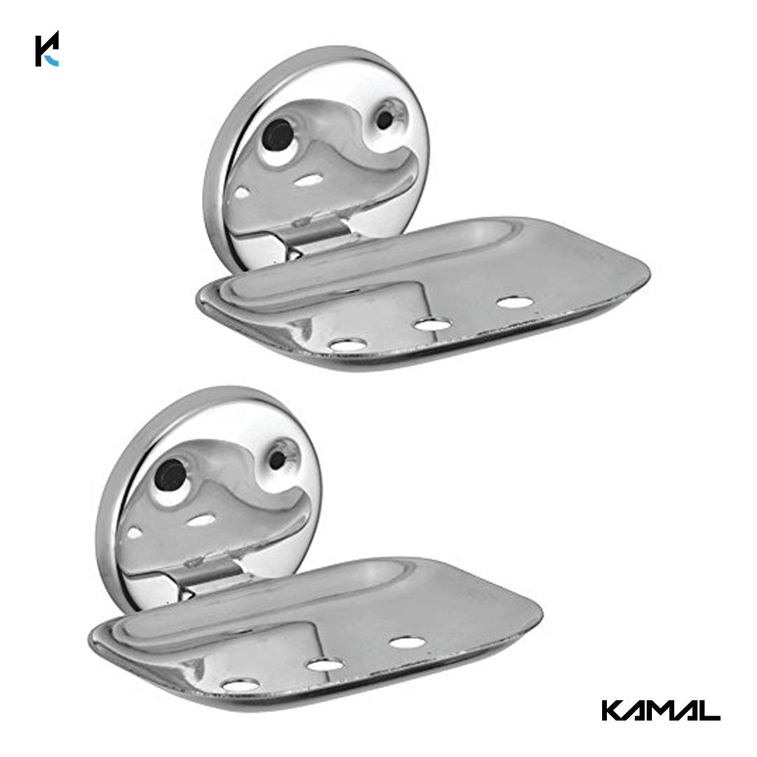 Lotus Stainless Steel Soap Dish Holder - by Kamal - Lotus - Kamal Bathware