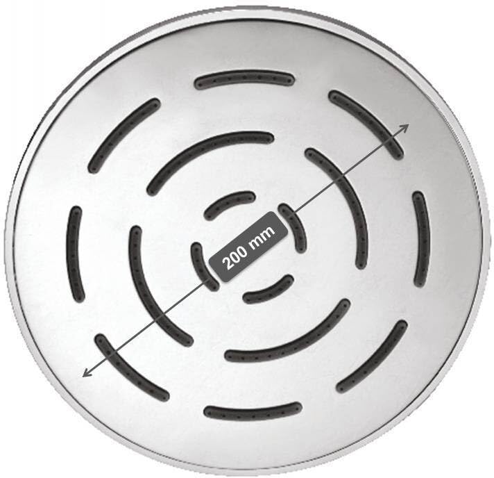 Maze Round Rain Shower (Only Showerhead) - by Kamal - Maze - Kamal Bathware