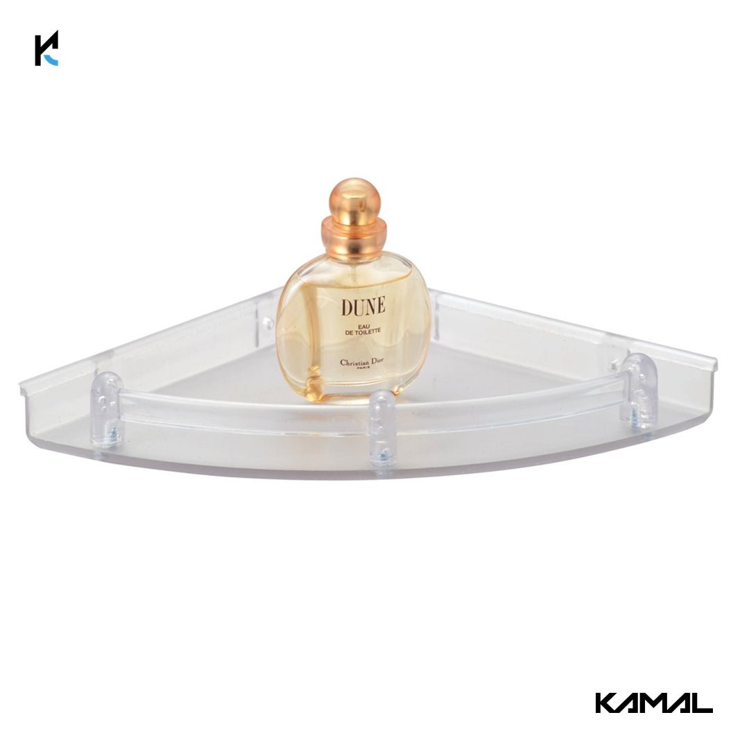 Modern Corner ABS Acrylic Shelf Neo 12 inch - by Kamal - Modern - Kamal Bathware
