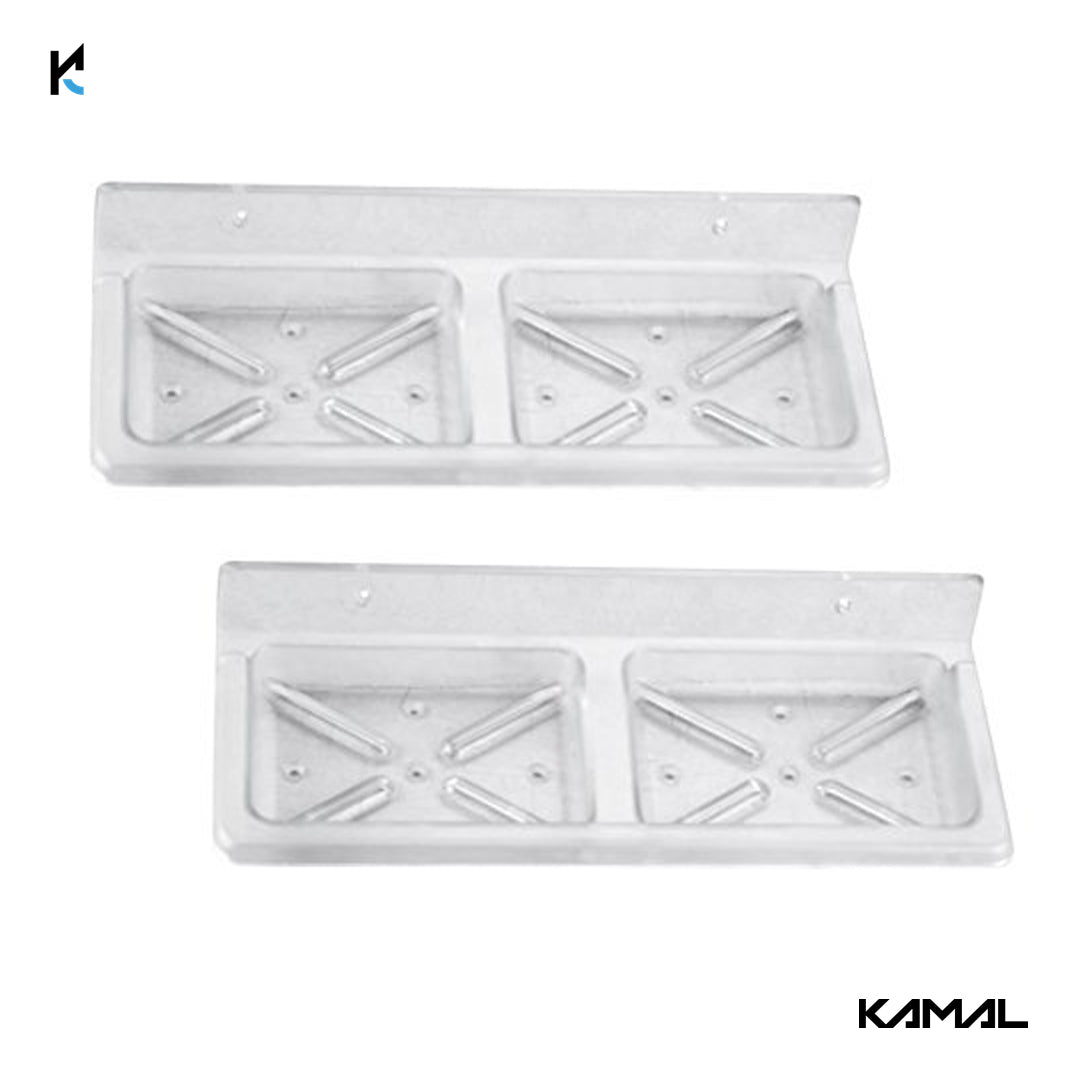 Neo Plastic Double Soap Dish (Set of 2) - by Kamal - Neo - Kamal Bathware