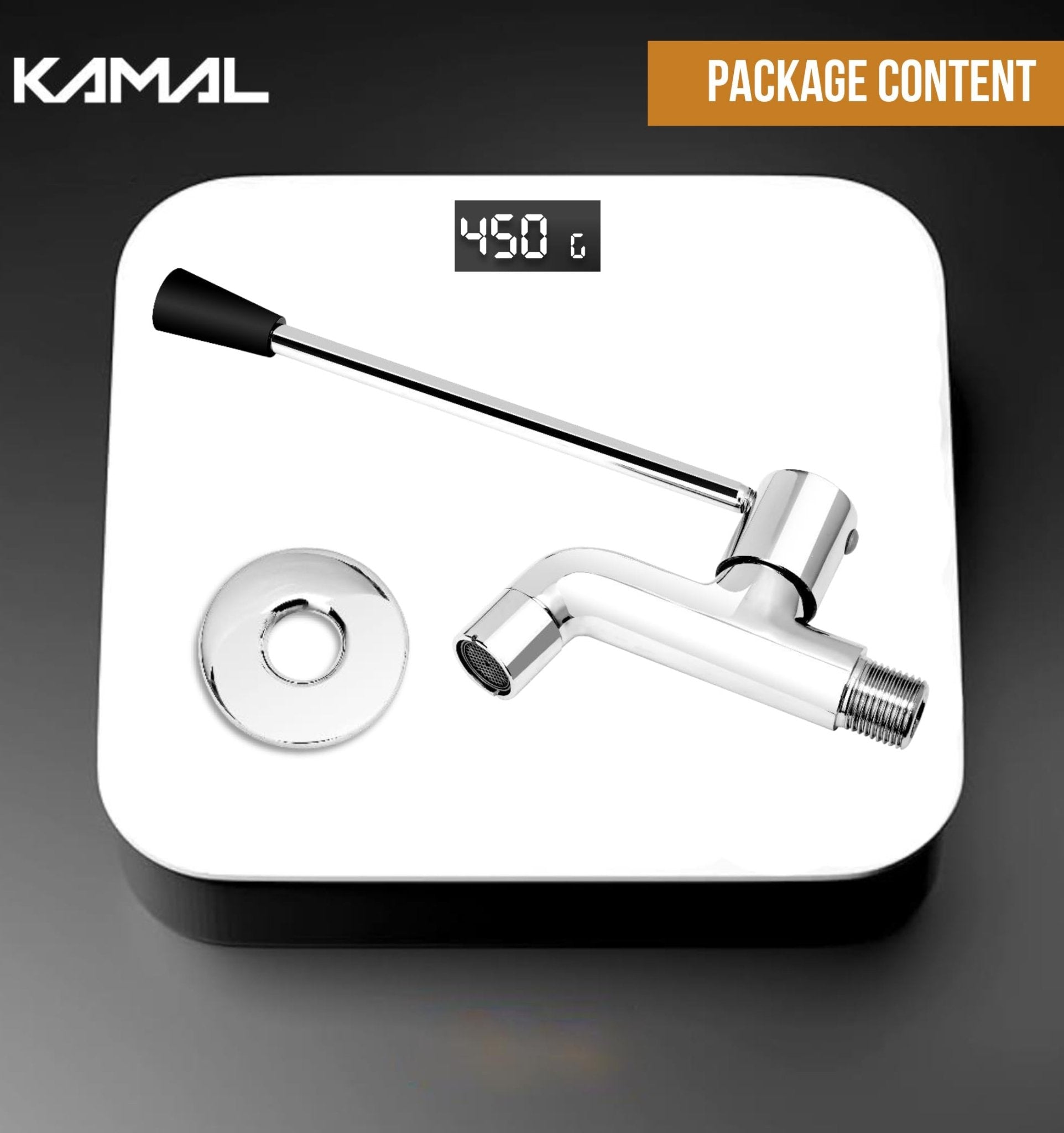 Nova Elbow Action Bib Tap Faucet (Full Brass) - by Kamal - Kamal Bathware