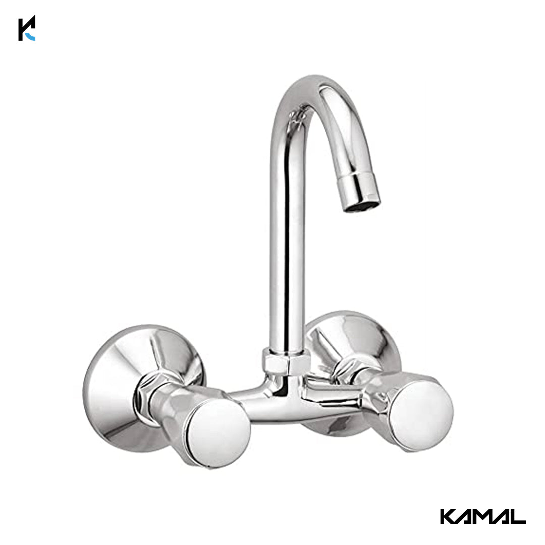 Nova Sink Mixer - Hot & Cold Mixer (Full Brass) - by Kamal - Nova - Kamal Bathware