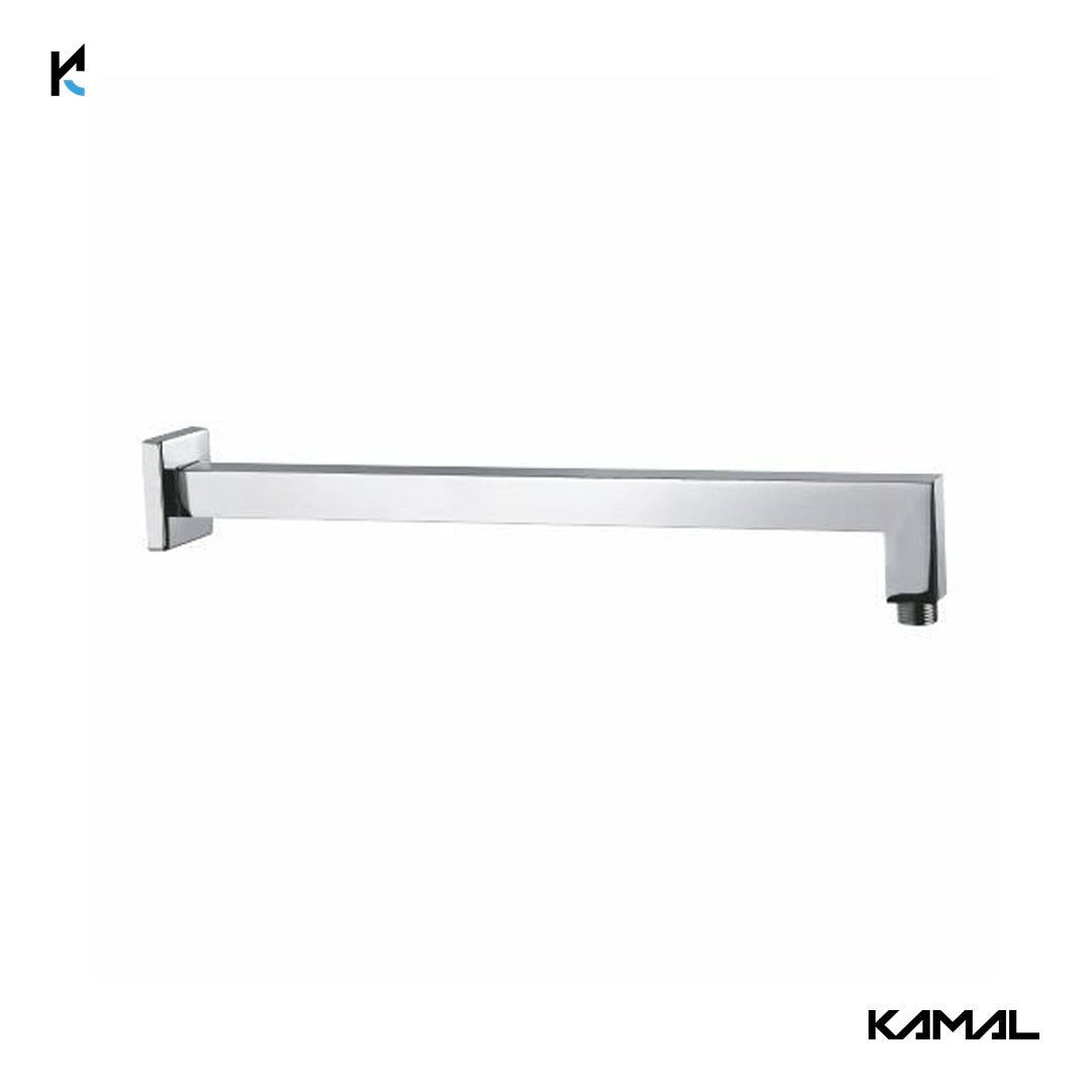 Onyx Square Shower Arm 16 Inch - by Kamal - Onyx - Kamal Bathware