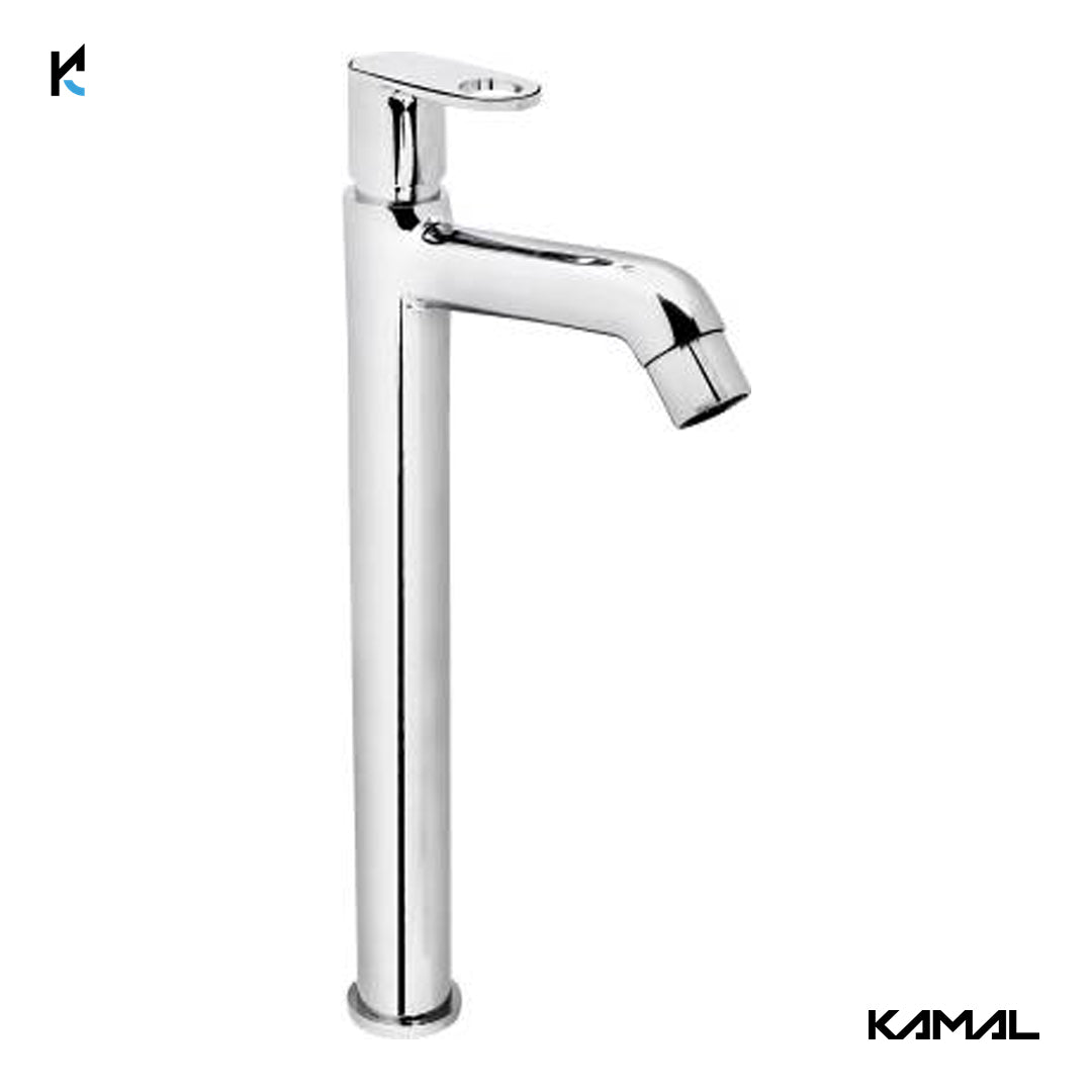 Onyx Tall Body Pillar Tap 12 Inch Long (Full Brass)- by Kamal - Kamal Bathware