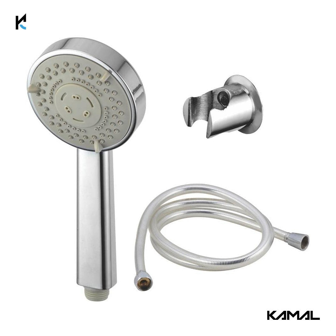 Opal Adjustable ABS Hand Shower With ABS Shower Tube & Wall Hook - by Kamal - Opal - Kamal Bathware