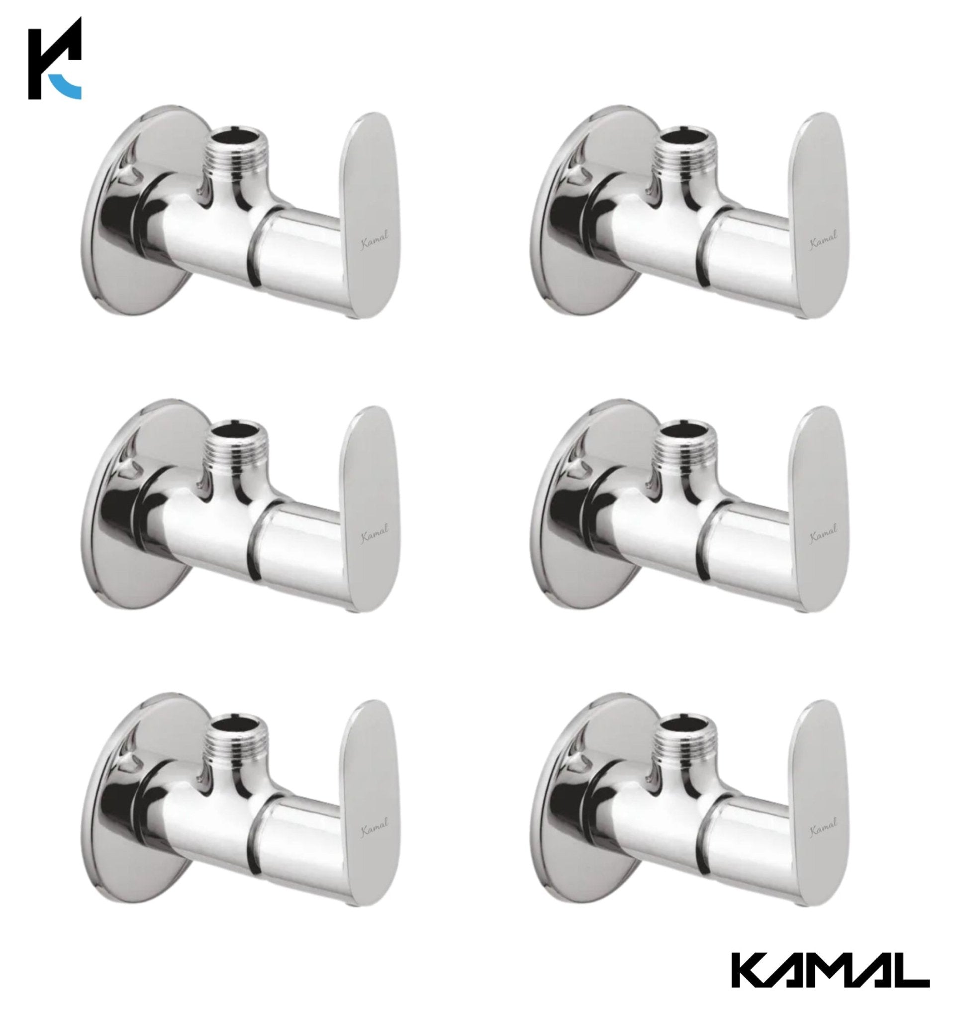Opal Angle Valve (Full Brass) - by Kamal - Kamal Bathware