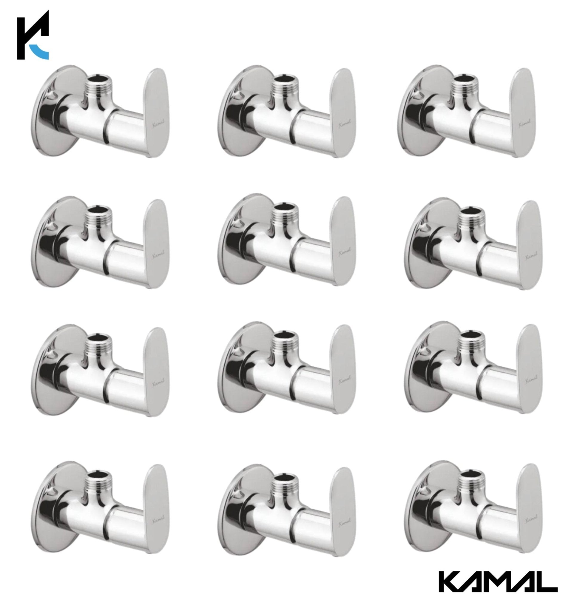 Opal Angle Valve (Full Brass) - by Kamal - Kamal Bathware