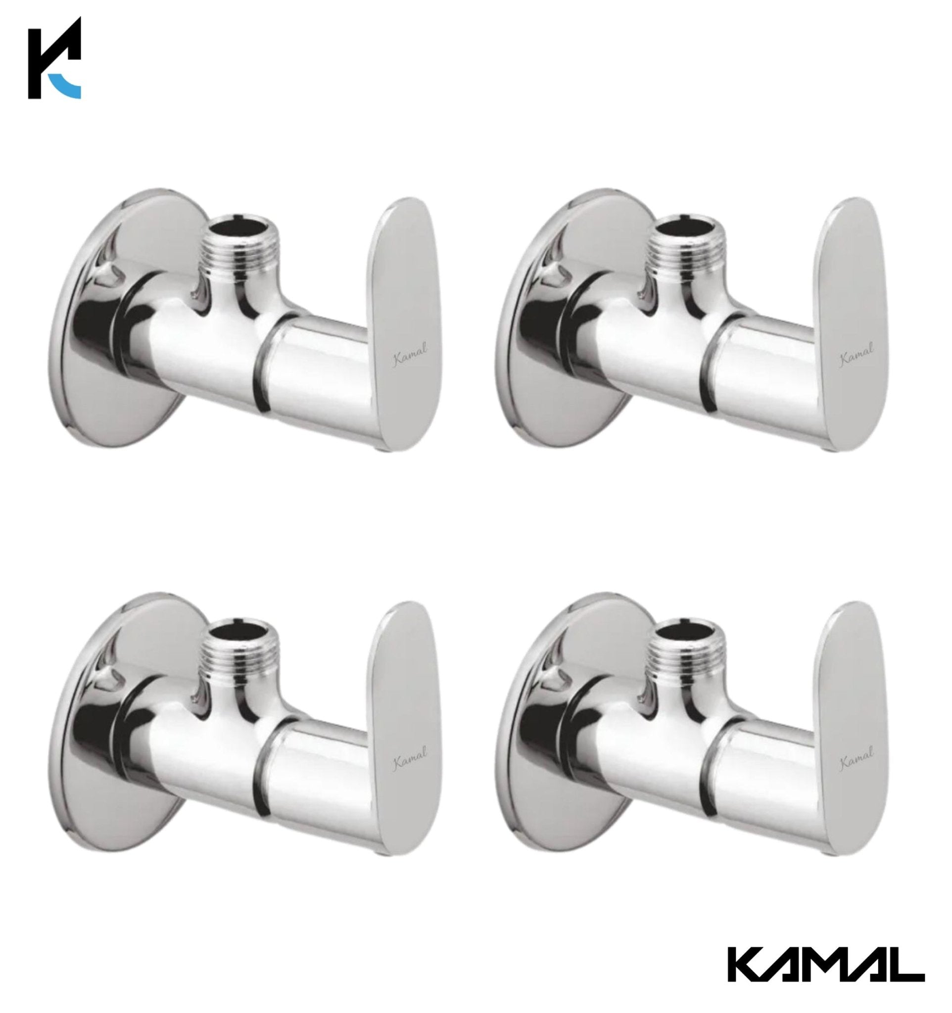 Opal Angle Valve (Full Brass) - by Kamal - Kamal Bathware