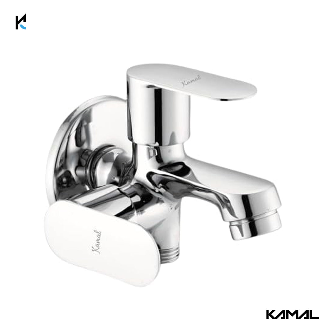 Opal Elite Two Way Bib Tap (Full Brass) - by Kamal - Kamal Bathware