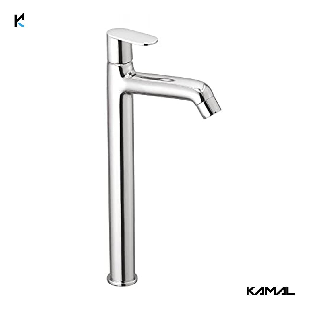 Opal Tall Body Pillar Tap 12 Inch Long (Full Brass) - by Kamal - Kamal Bathware