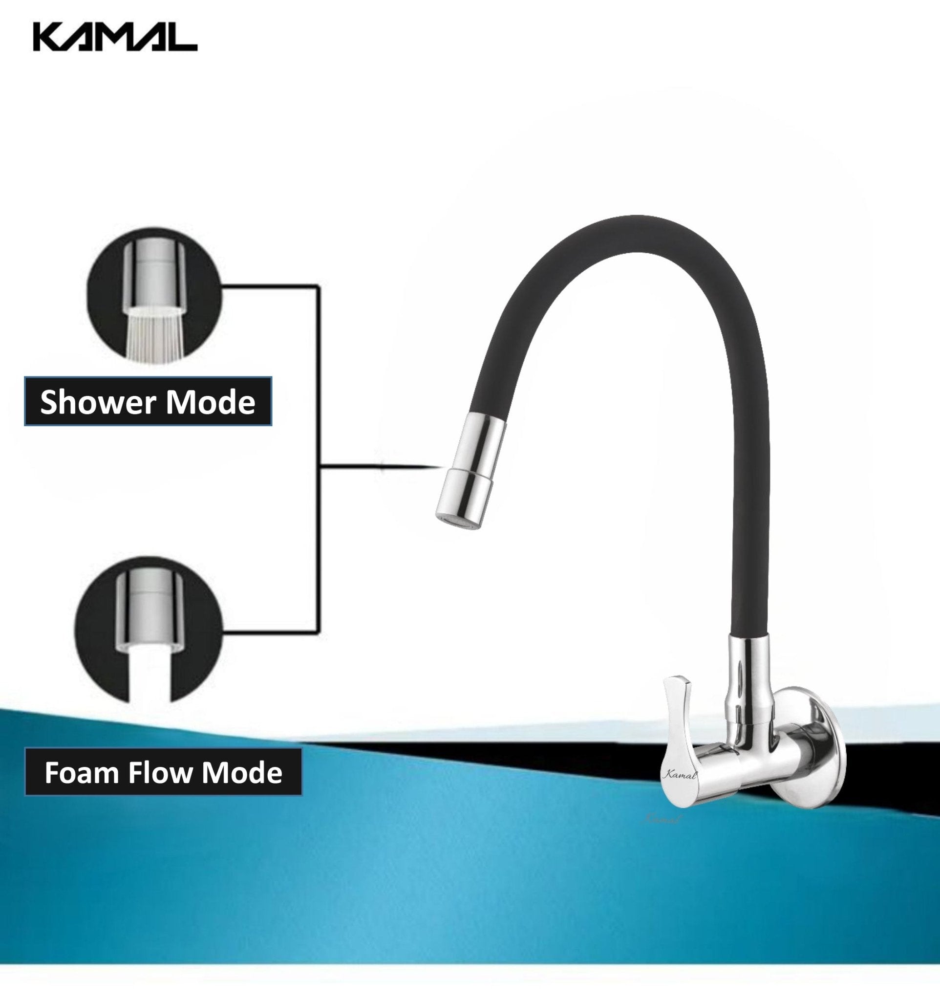 Oreva Dual Flow Sink Tap – by Kamal - Oreva - Kamal Bathware