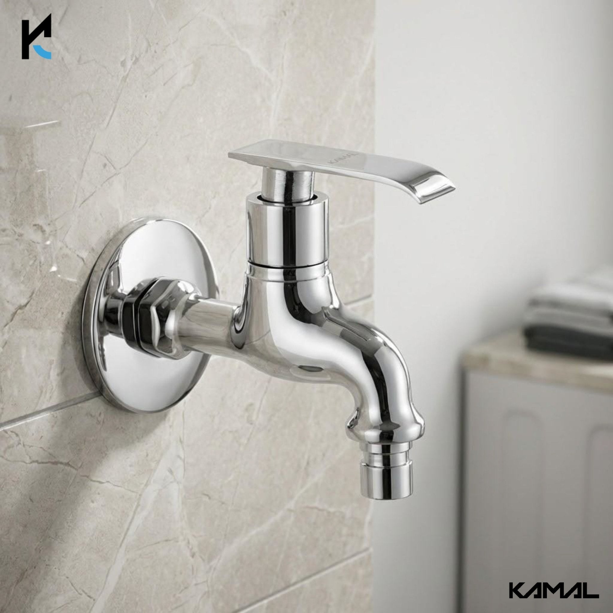 Orion Washing Machine Bib Tap (Full Brass) - by Kamal - Orion - Kamal Bathware