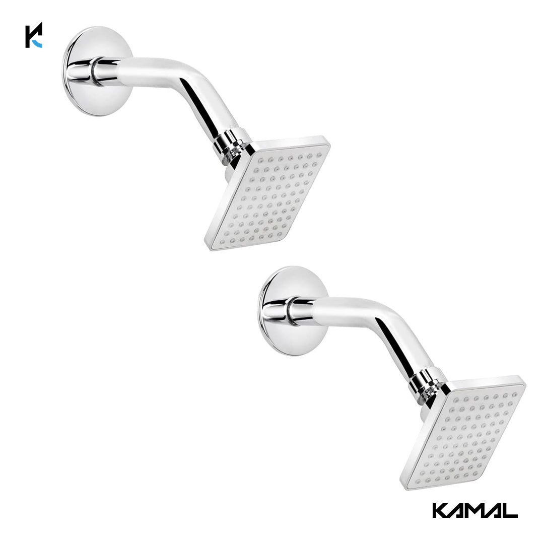 Overhead Sail Shower with 8 Inch Shower Arm - Kamal Bathware