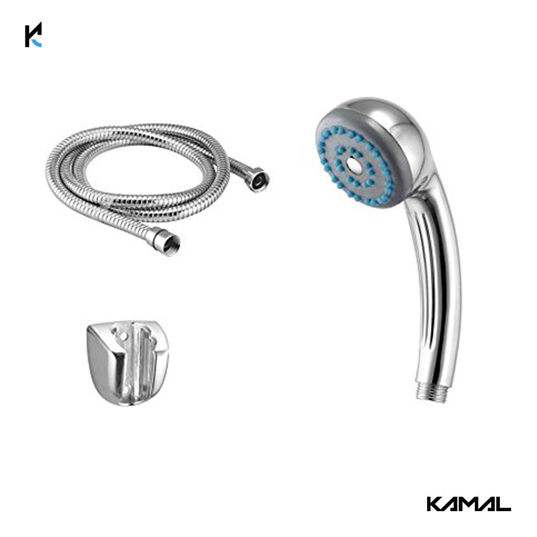 Parry ABS Hand Shower with SS Shower Tube & Wall Hook - by Kamal - Parry - Kamal Bathware