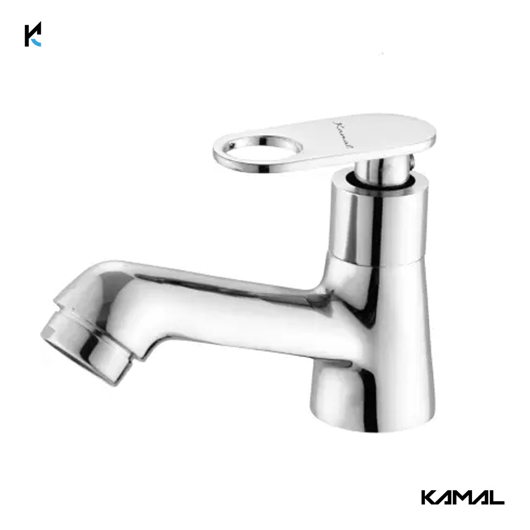 Platina Pillar Tap (Full Brass) - by Kamal - Platina - Kamal Bathware