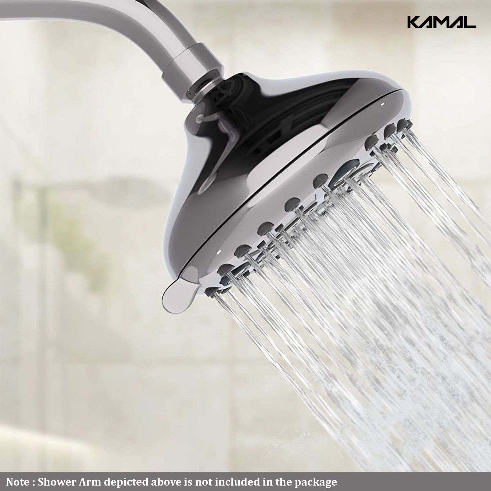 Premium Romano Overhead Shower 6 Spray Modes - by Kamal - Premium - Kamal Bathware