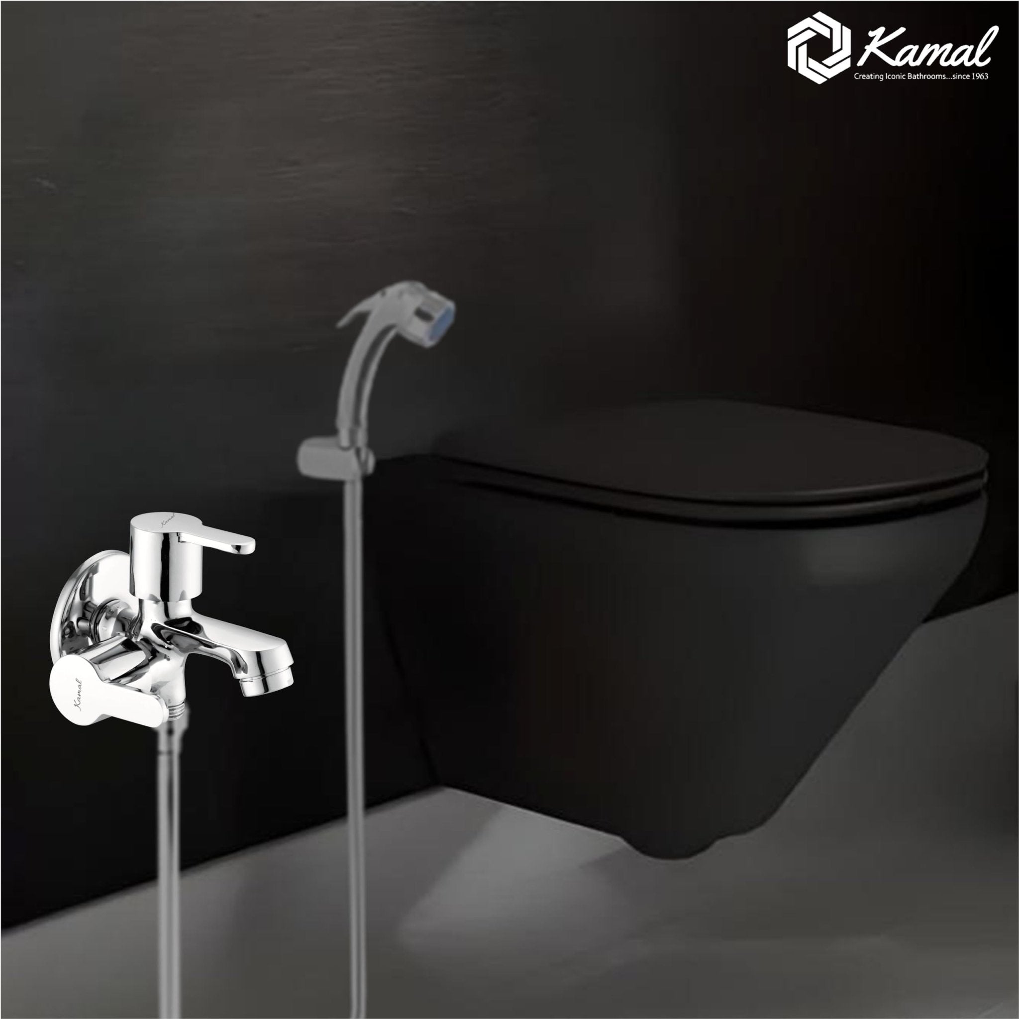 Rio Elite Two Way Bib Tap (Full Brass) - by Kamal - Rio Elite - Kamal Bathware
