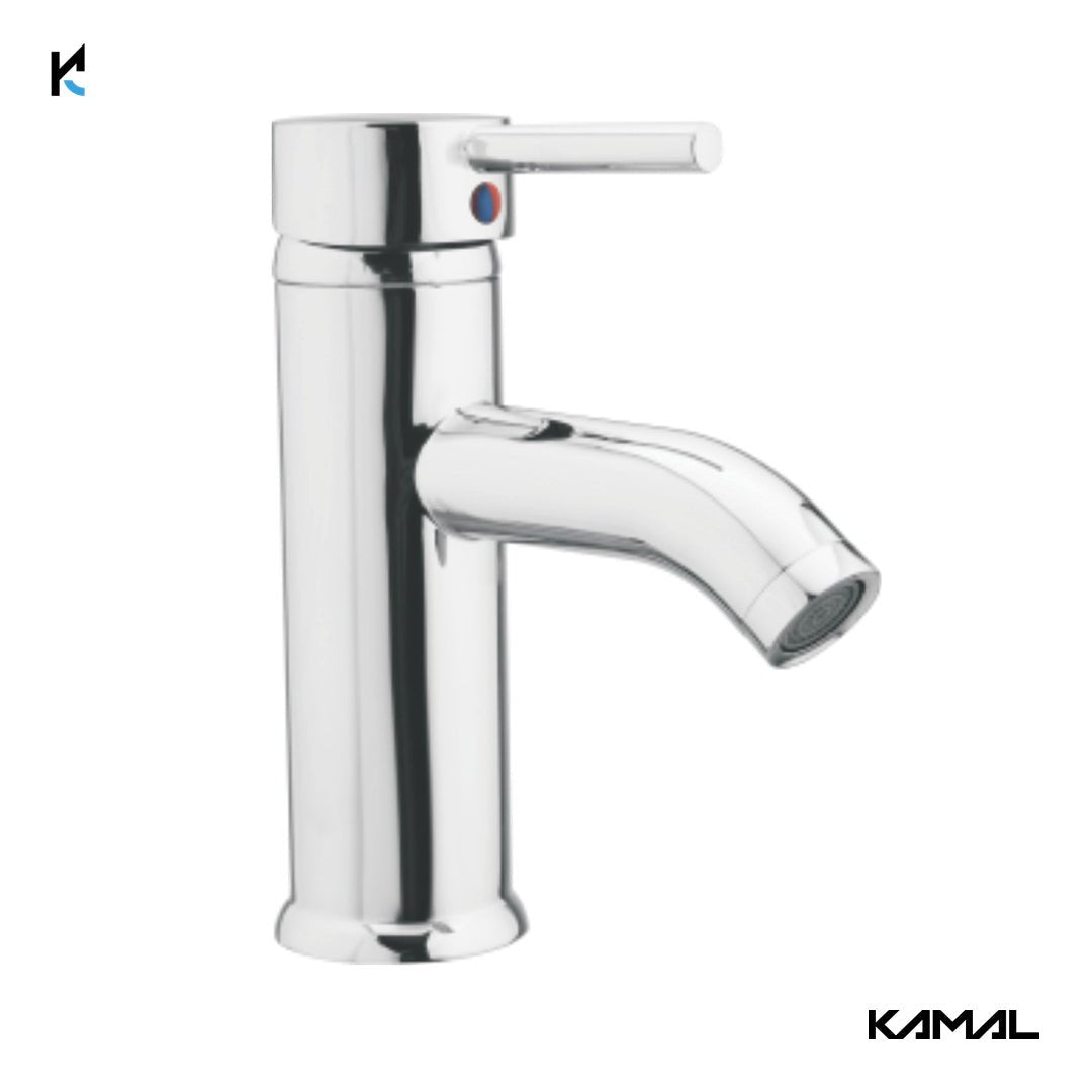 Robin Single Lever Basin Mixer (Full Brass) - by Kamal - Robin - Kamal Bathware