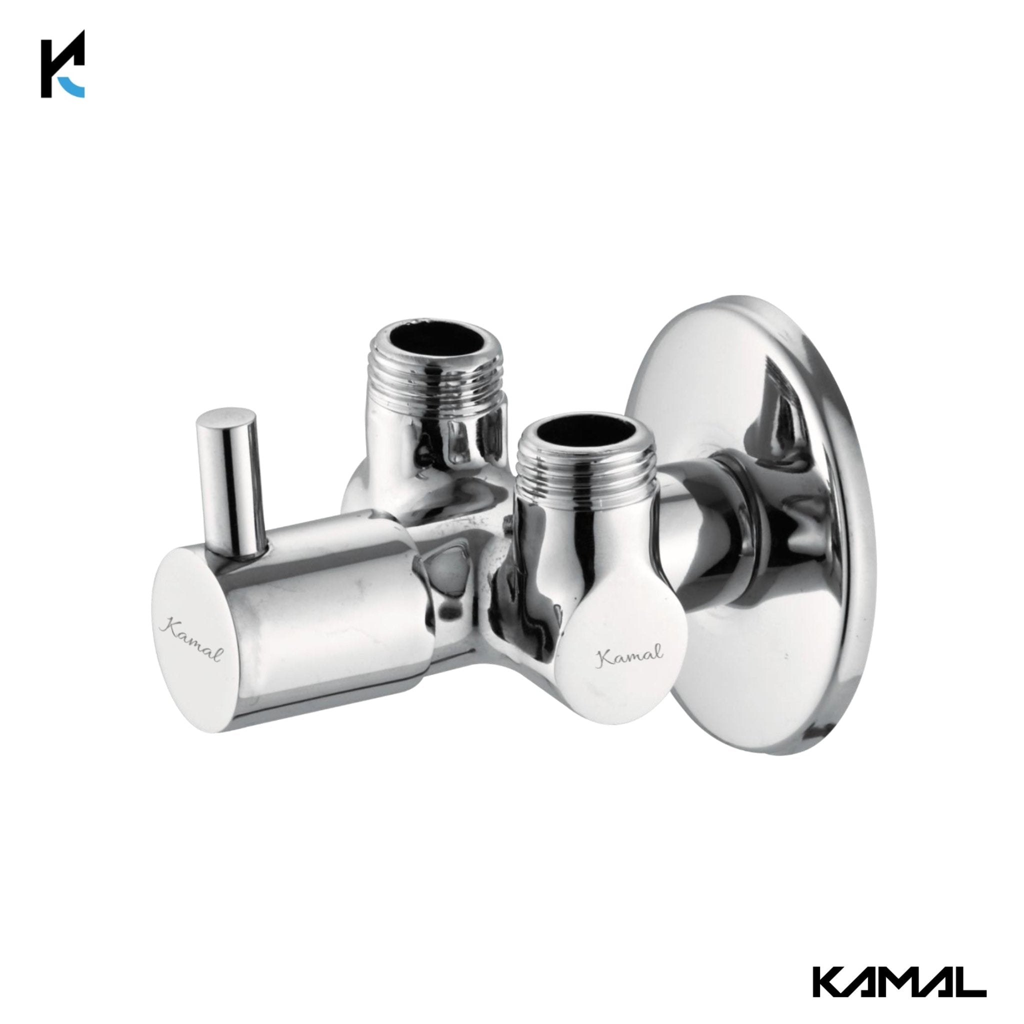 Sigma Two in One Angle Valve ( Full Brass ) - by Kamal - Sigma - Kamal Bathware