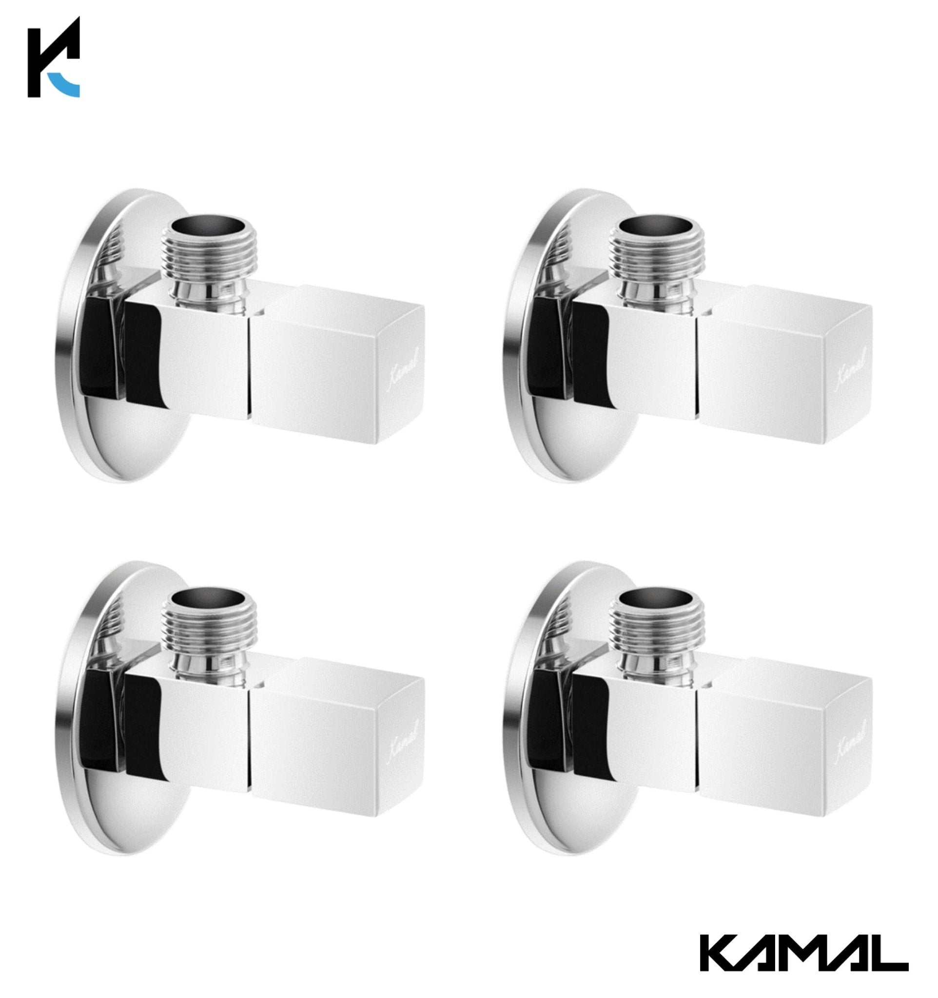 Square Angle Valve (Full Brass) - by Kamal - Kamal Bathware