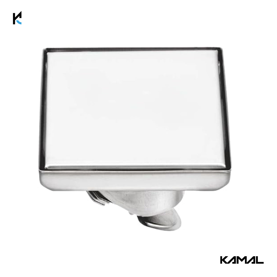 Square Tile Gratings Floor Drain Jali with Collar - by Kamal - Square - Kamal Bathware