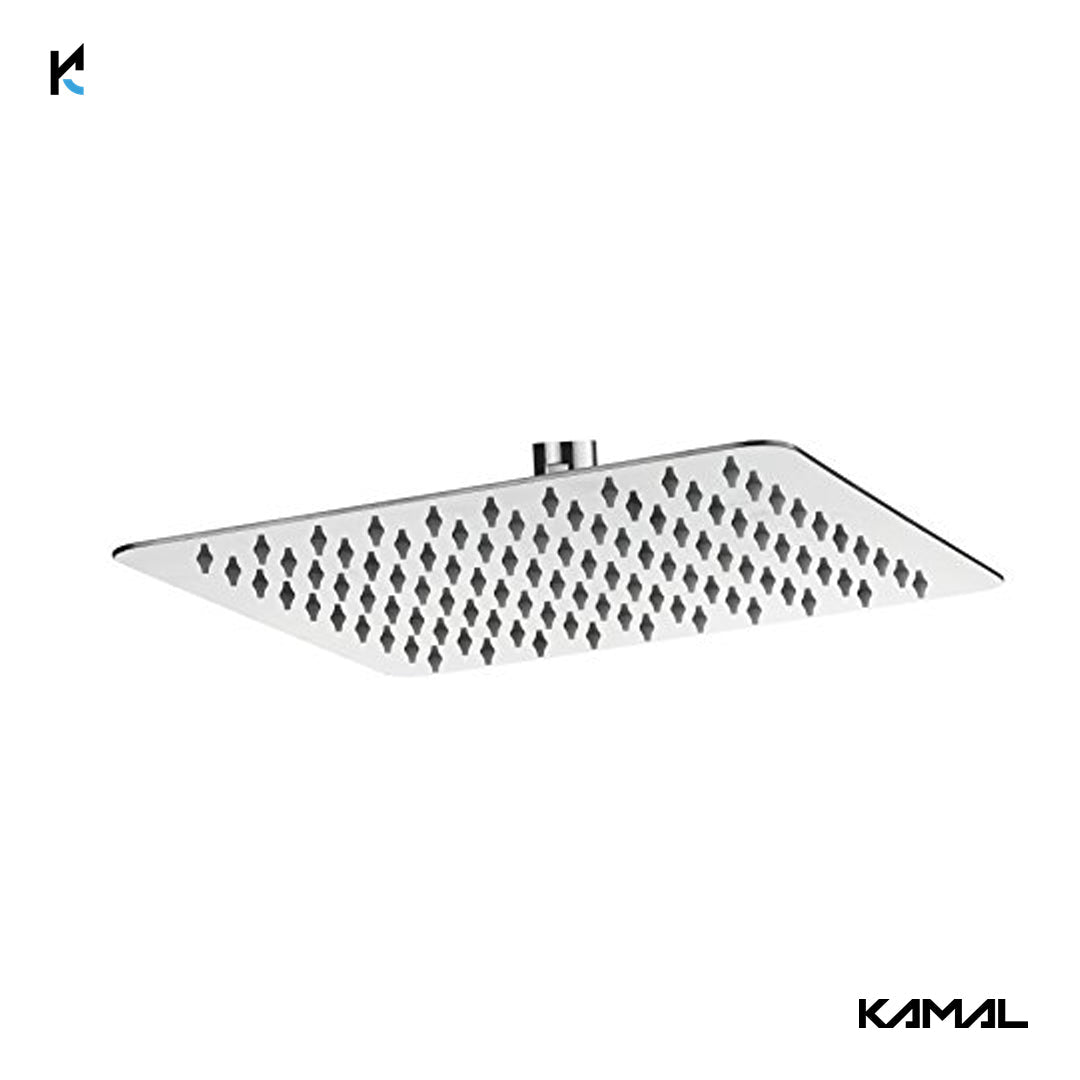 Square Ultra Slim Rain Shower Without Arm - by Kamal - Square Ultra Slim - Kamal Bathware