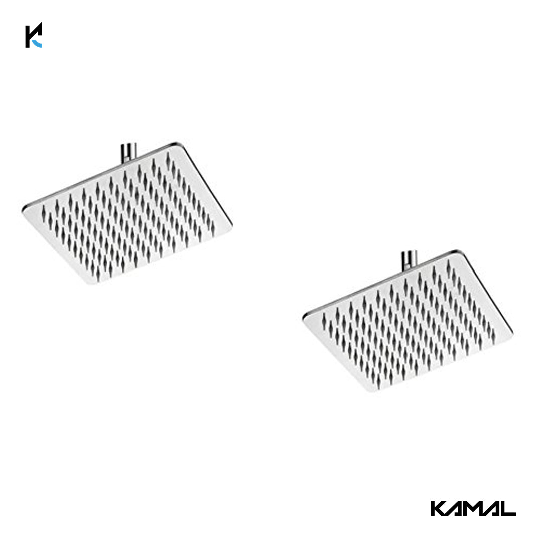 Square Ultra Slim Rain Shower Without Arm - by Kamal - Square Ultra Slim - Kamal Bathware
