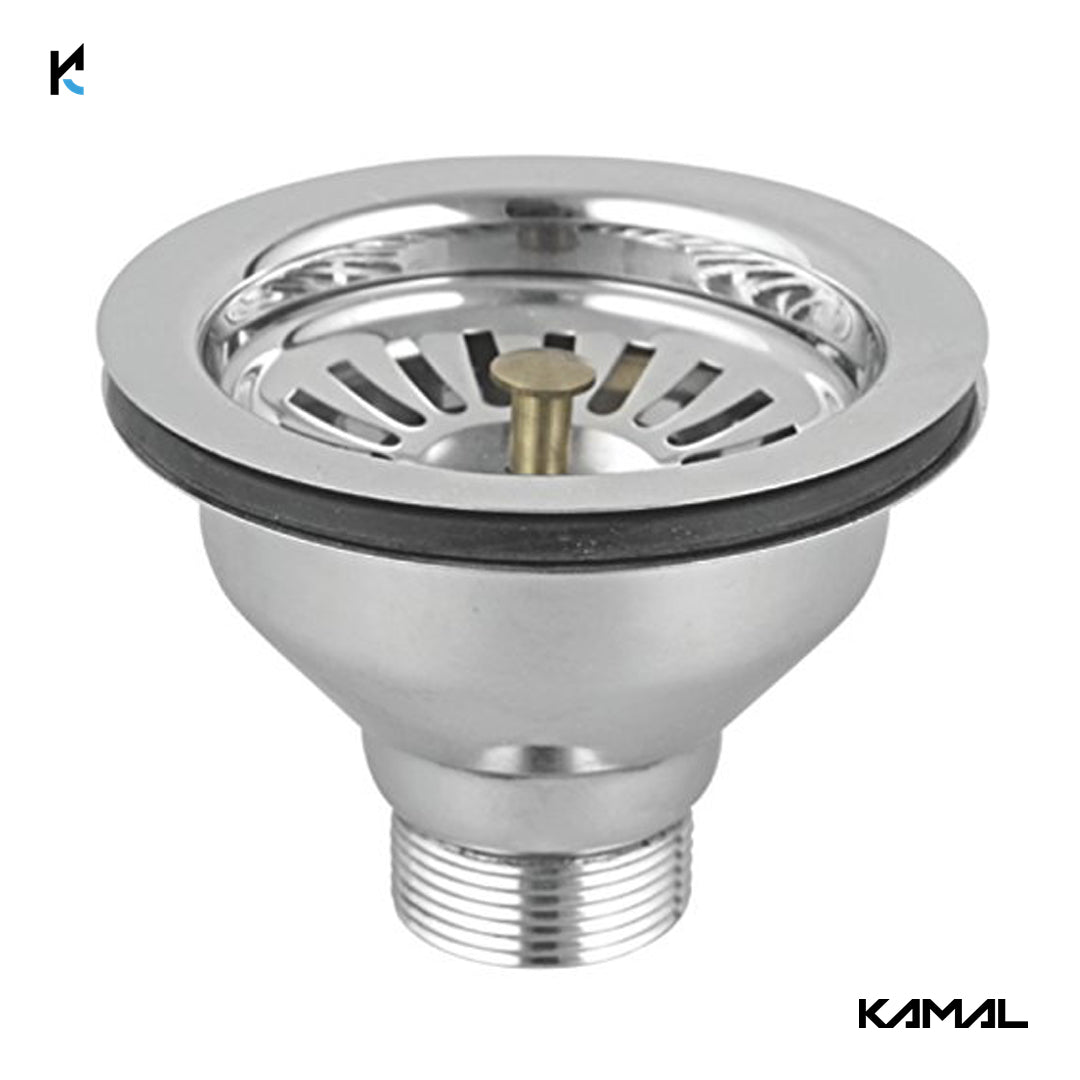 Stainless Steel 4 Inch Waste Coupling for Sink - by Kamal - Kamal Bathware