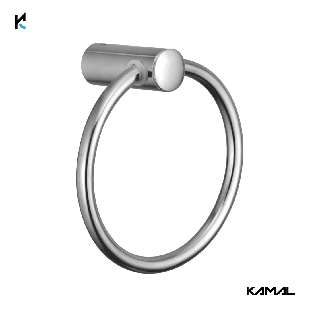 Stainless Steel Esteem Towel Ring - by Kamal - Esteem - Kamal Bathware