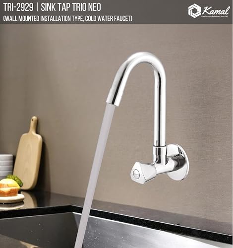 Trio Neo Sink Tap Brass Faucet (Full Brass) - by Kamal - Trio Neo - Kamal Bathware