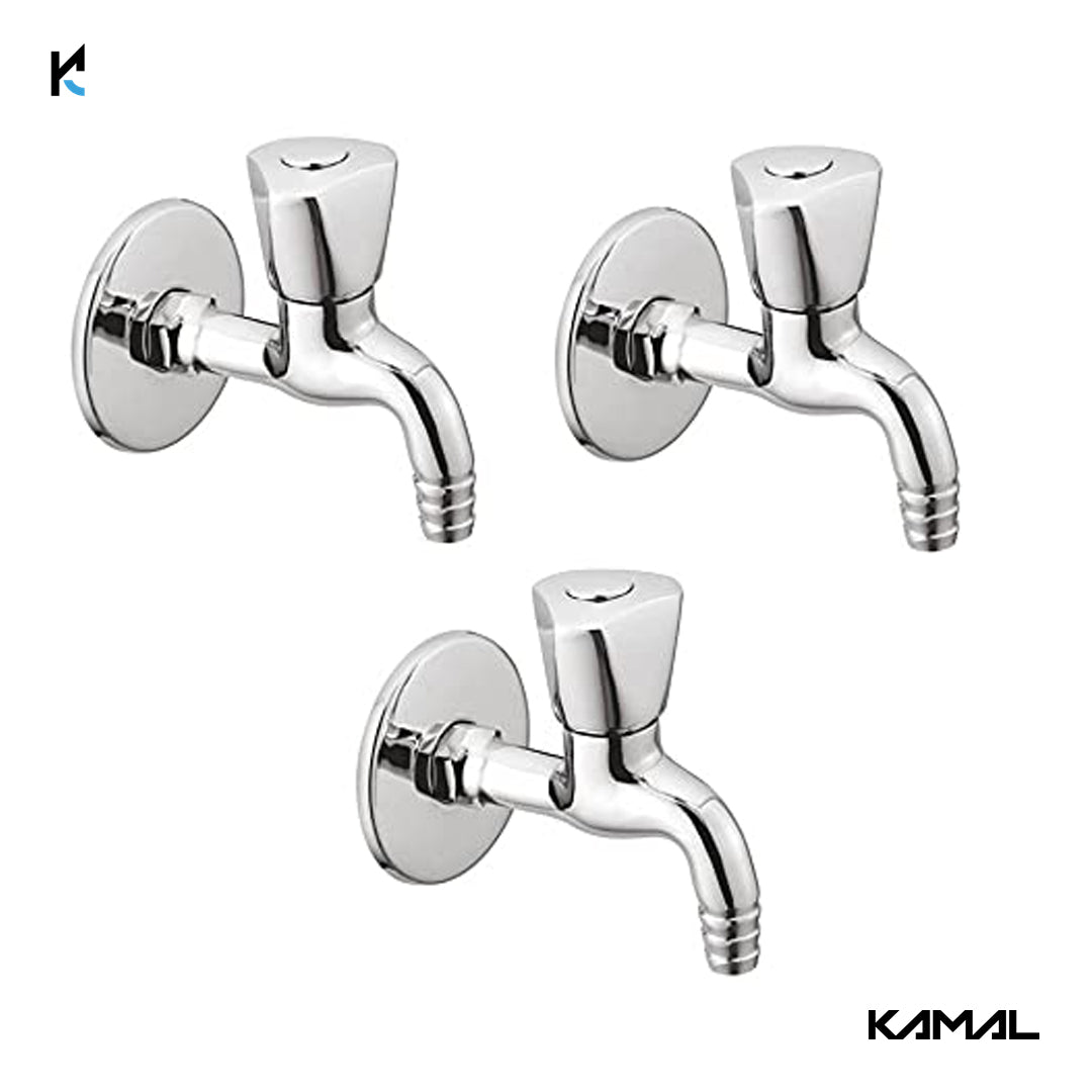 Trio Nozzle Bib Tap (Full Brass) - by Kamal - Trio - Kamal Bathware