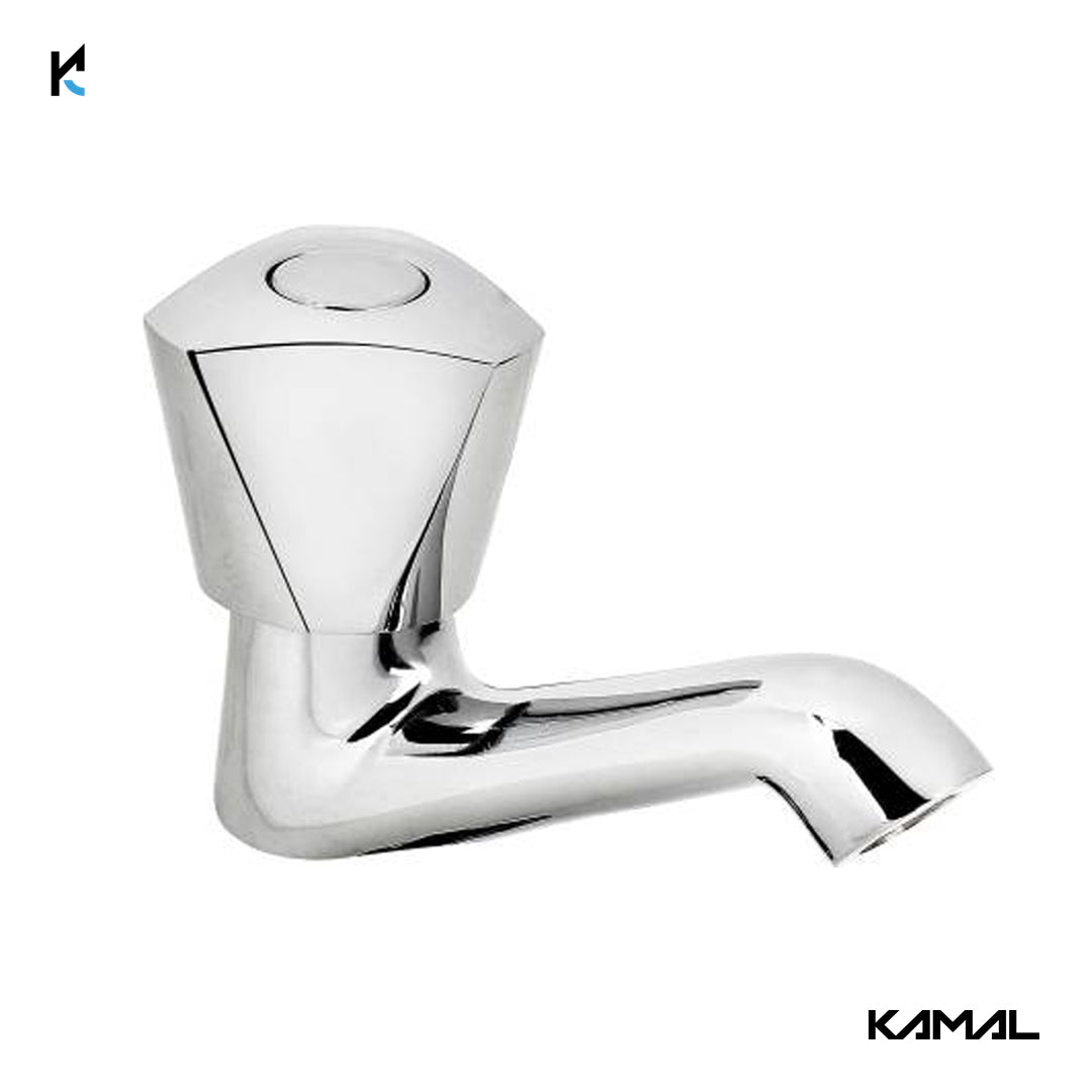 Trio Pillar Tap (Full Brass) - by Kamal - Trio - Kamal Bathware