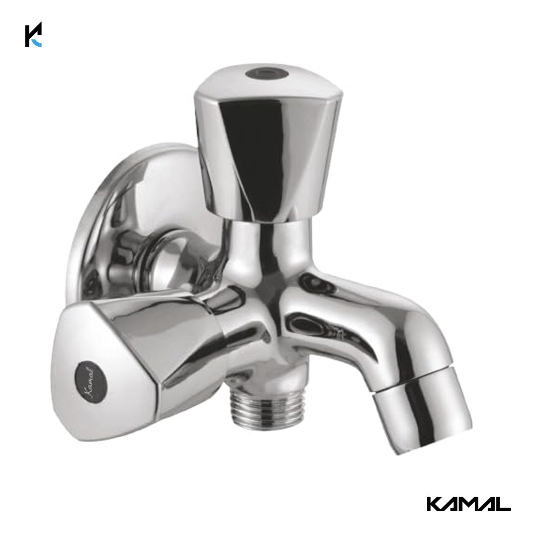 Trio Prime Novo Two Way Bib Tap (Full Brass) - by Kamal - Trio Prime Novo - Kamal Bathware