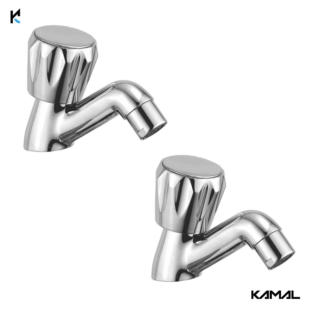 Universal Pillar Tap (Full Brass) - by Kamal - Universal - Kamal Bathware