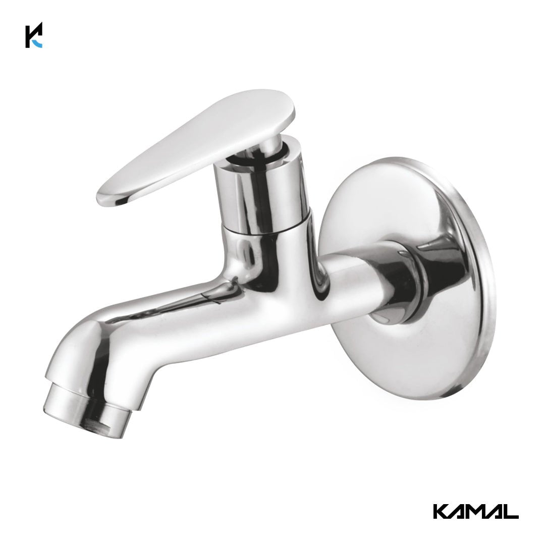 Vega Long Body Bib Tap (Full Brass) - by Kamal - Kamal Bathware