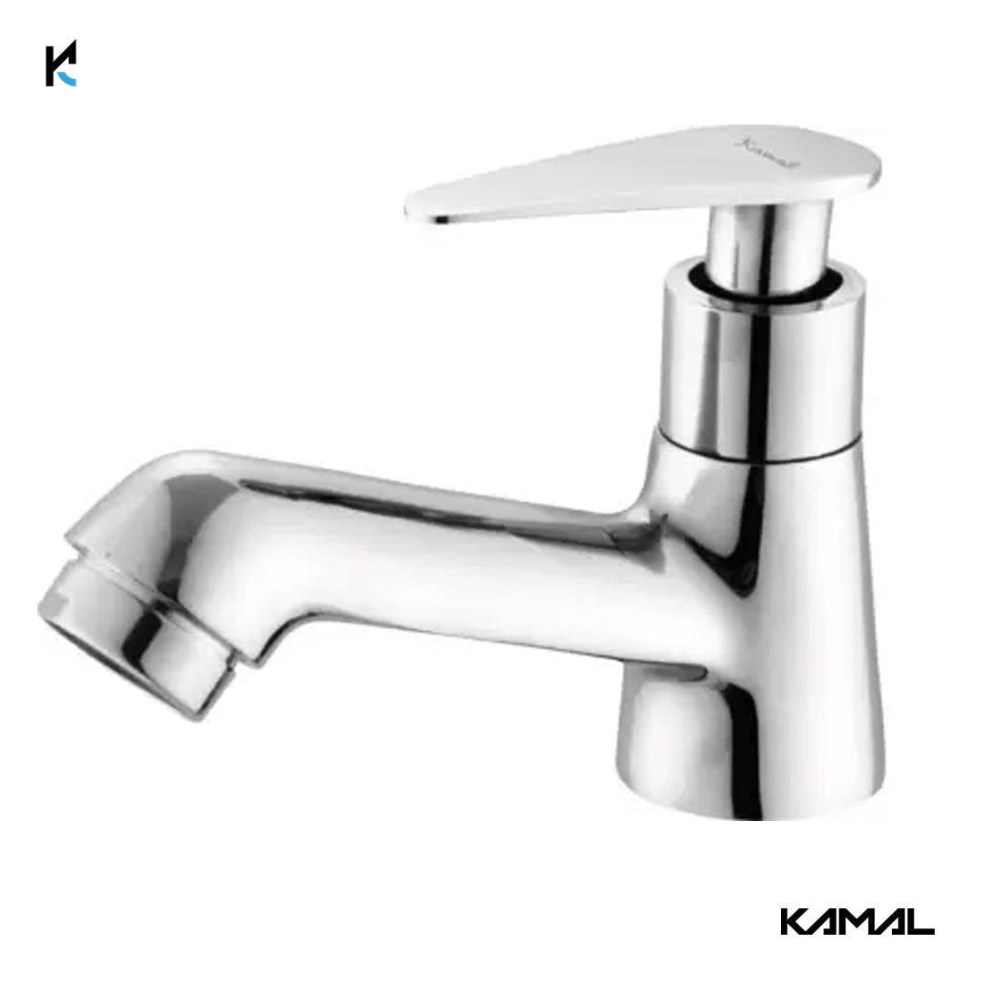 Vega Pillar Tap for Wash Basin (Full Brass) - by Kamal - Vega - Kamal Bathware