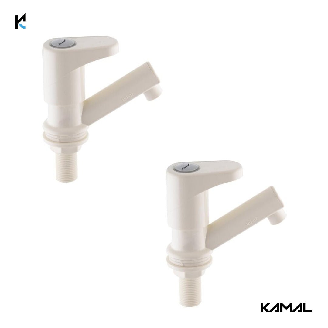 Verona Pillar Cock (PTMT Plastic) - by Kamal - Kamal Bathware