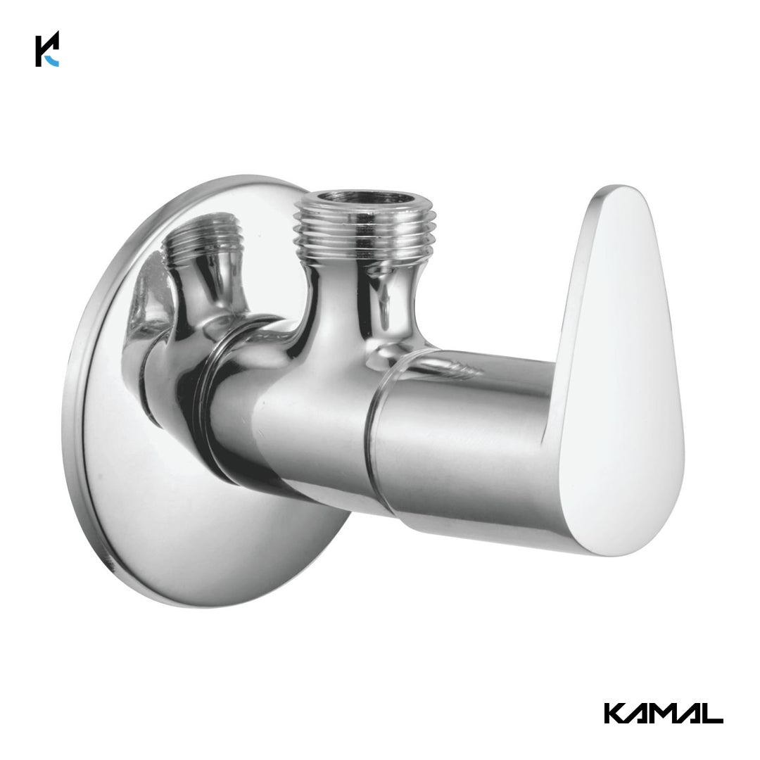 Vignette Full Brass Angle Cock Tap (Full Brass) - by Kamal - Kamal Bathware